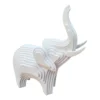 Adorno decorativo en resina – elefante blanco