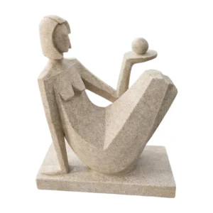 Adorno decorativo en resina - figura femenina
