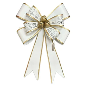 Lazo Decorativo Metálico Blanco